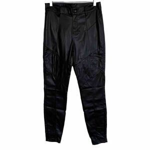 Alp N Rock Women’s Sloan Quilted pant Faux Vegan Leather Ski Black XS New ab22
